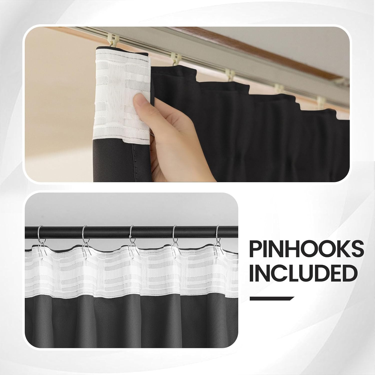 Room Divider Curtains for Ceiling Track System - 100 x 84 Panel