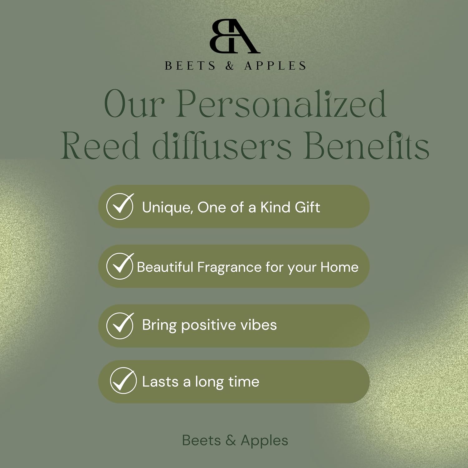 Beets and Apples Personalized Diffuser Set
