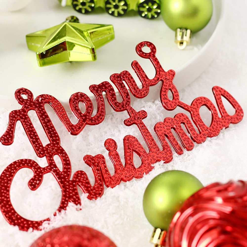 70ct Shatterproof Christmas Tree Decorations