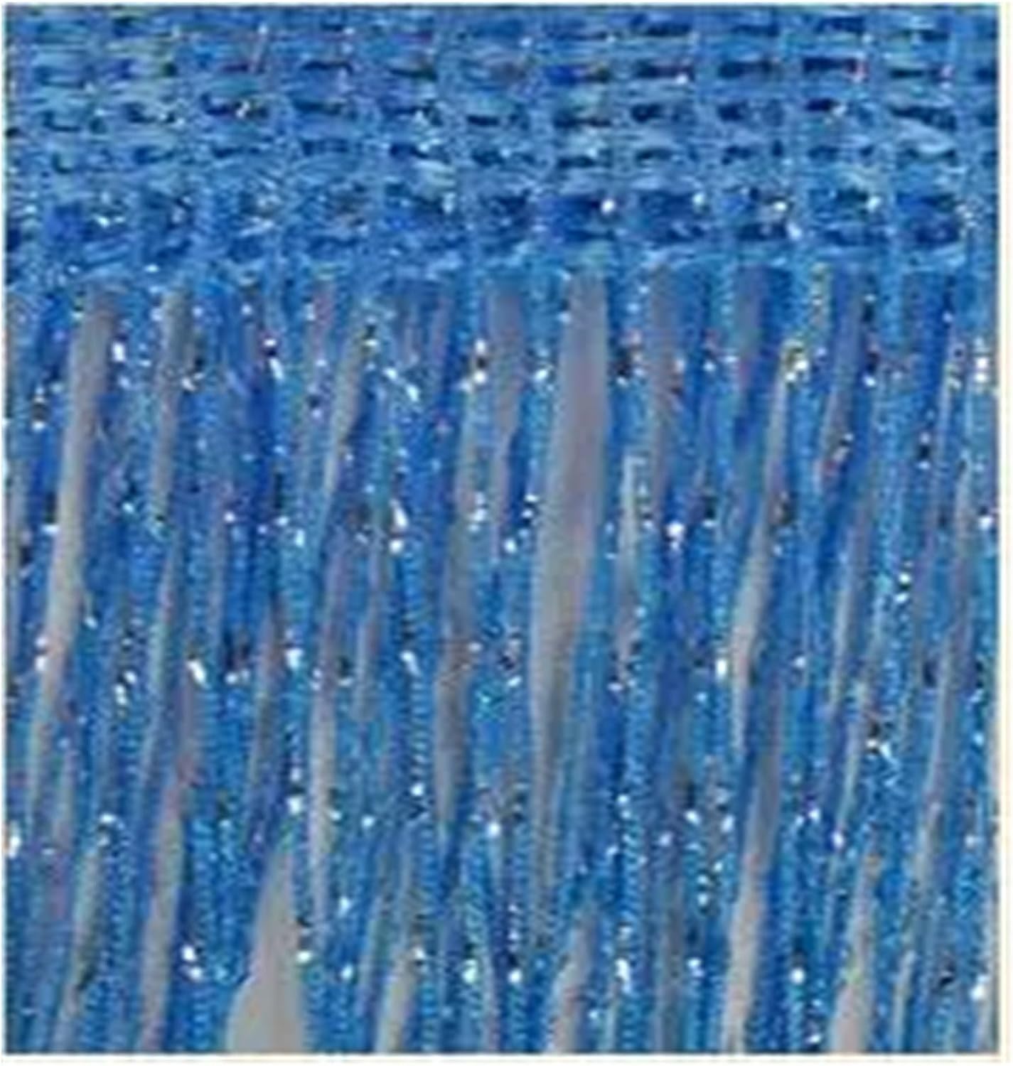 Shiny Tassel String Curtain 3x26m Blue