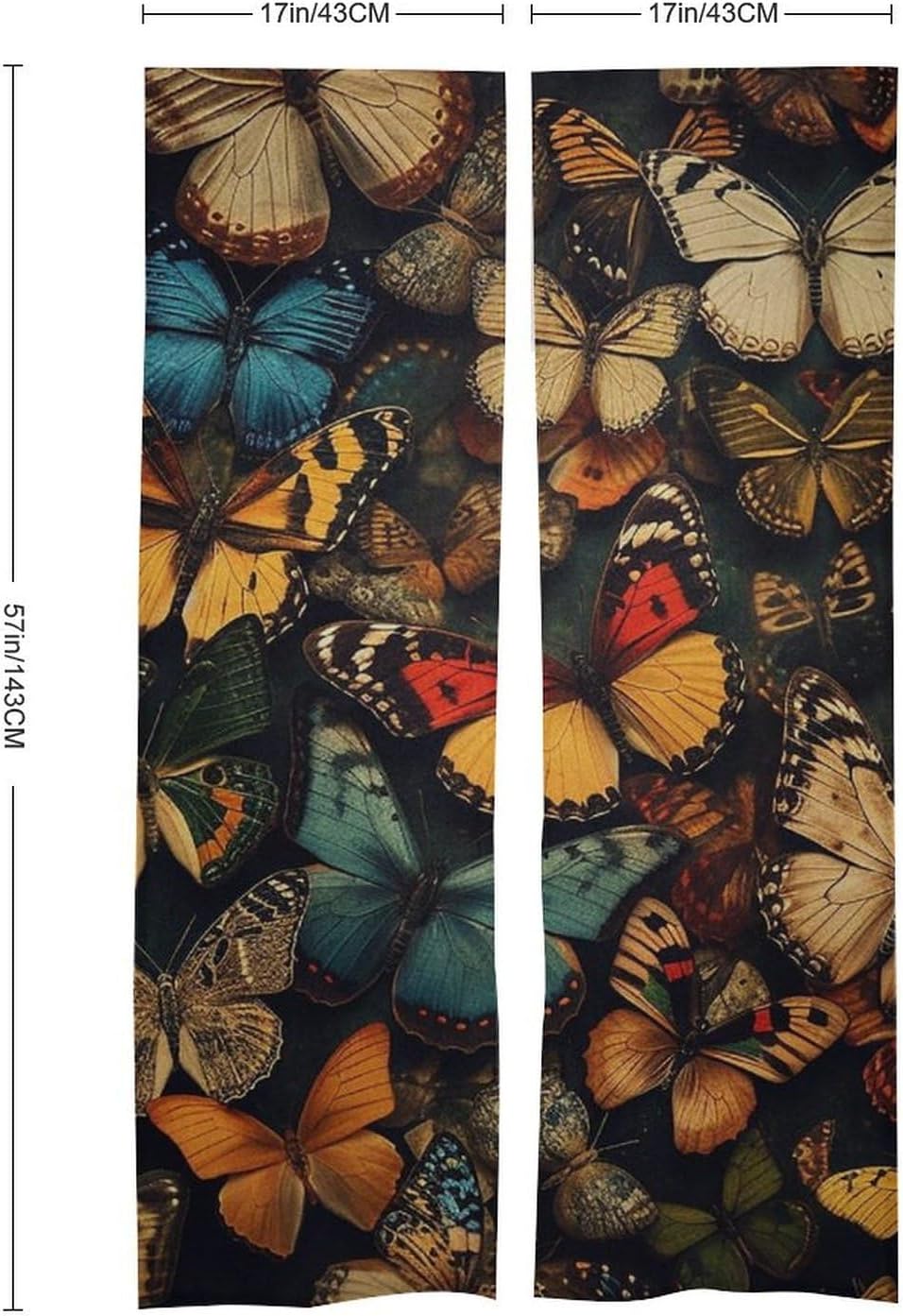 Japanese Noren Curtain Many Butterflies Door Decor