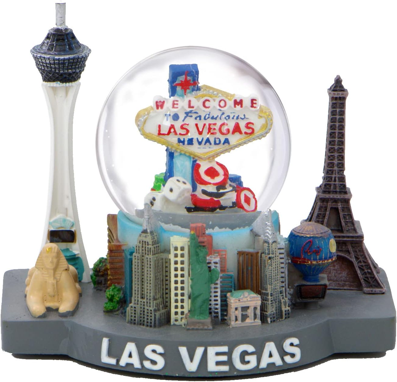 Las Vegas Snow Globe and Skyline 4 Inches
