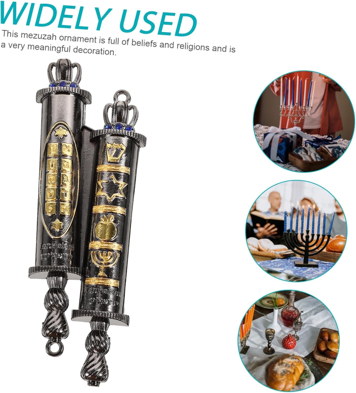 Retro Metal Mezuzah Door Hanger Foyer Decor