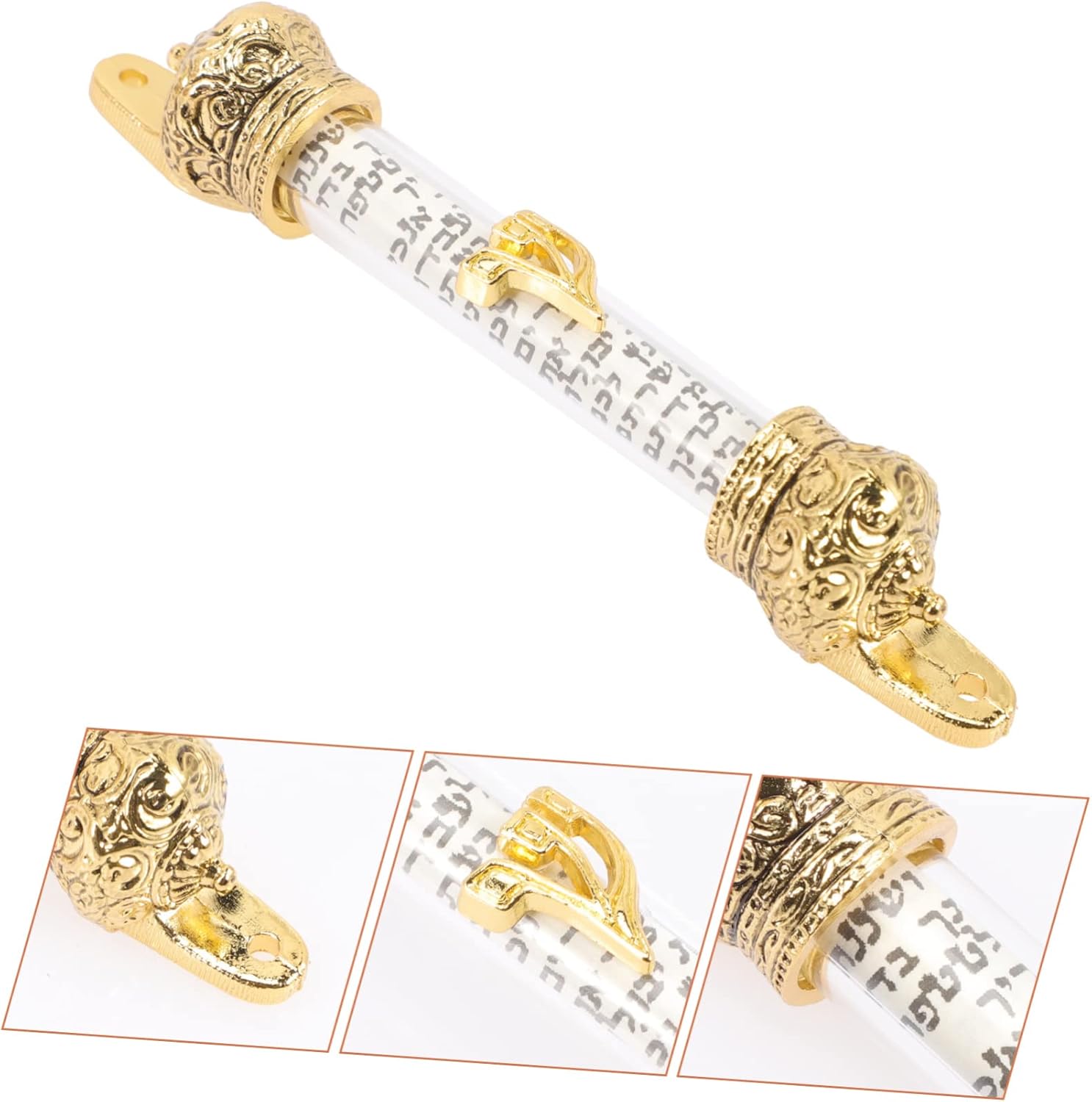 Religious Mezuzah with Crown Design for Home Blessing Protection