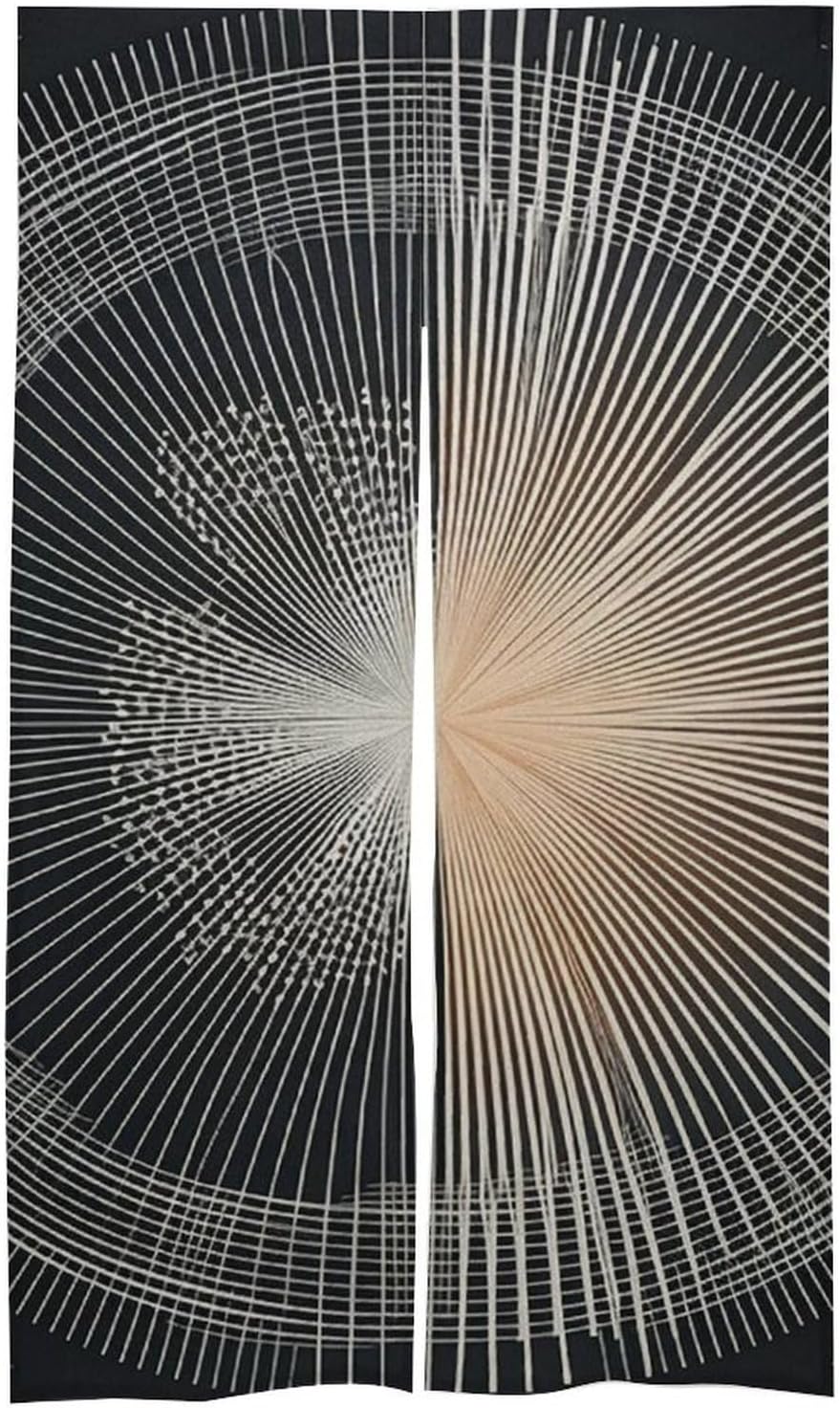 Japanese Noren Door Curtain with Laser-Cut Design 34x57