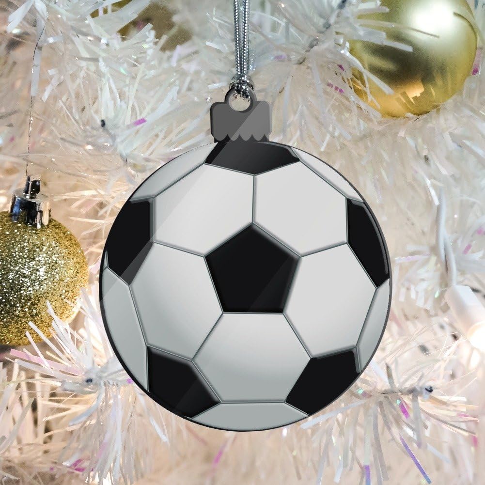 Soccer Ball Football Acrylic Christmas Ornament
