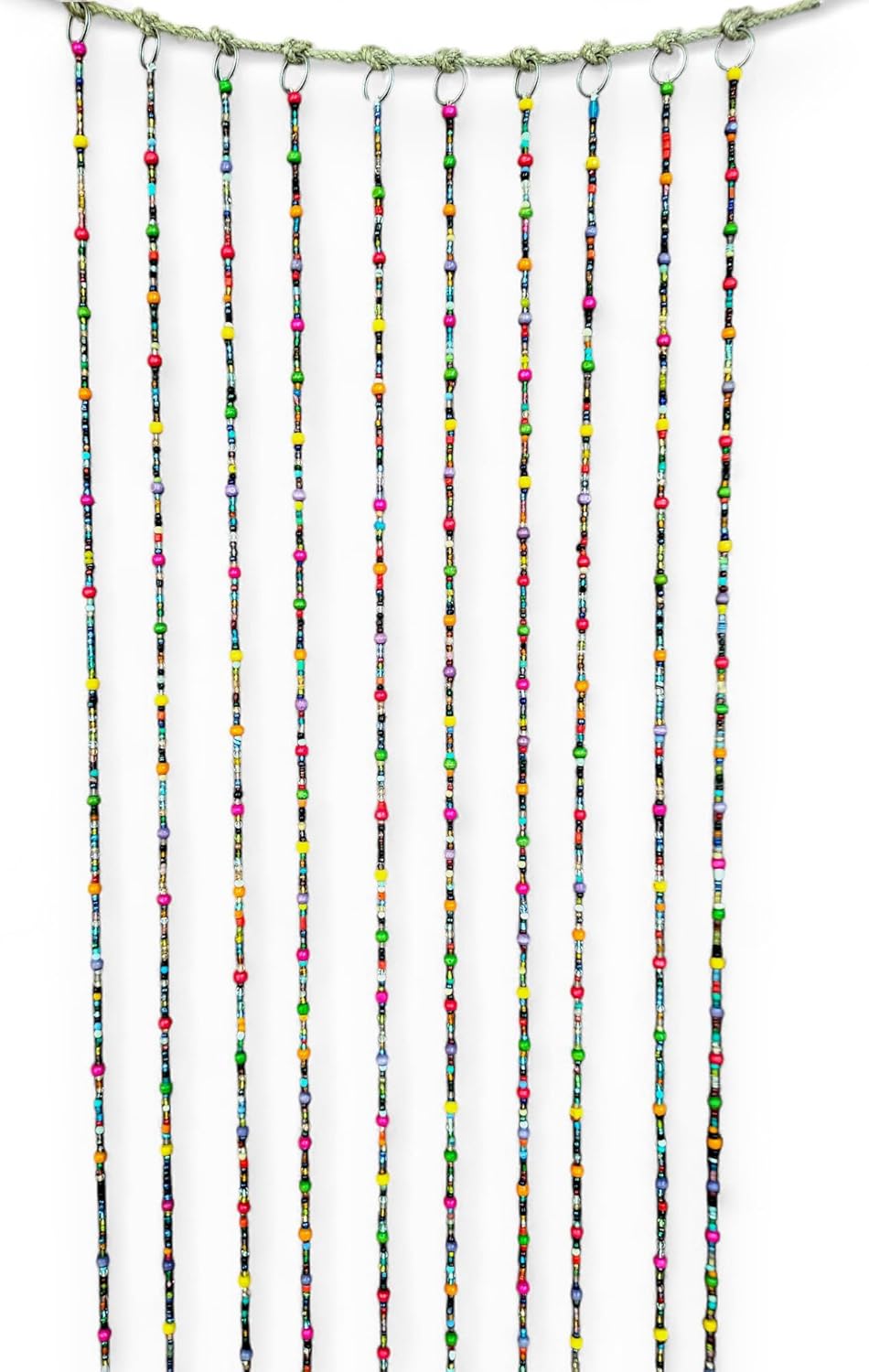 Mango Gifts Boho Beaded Curtain with Jingle Bells