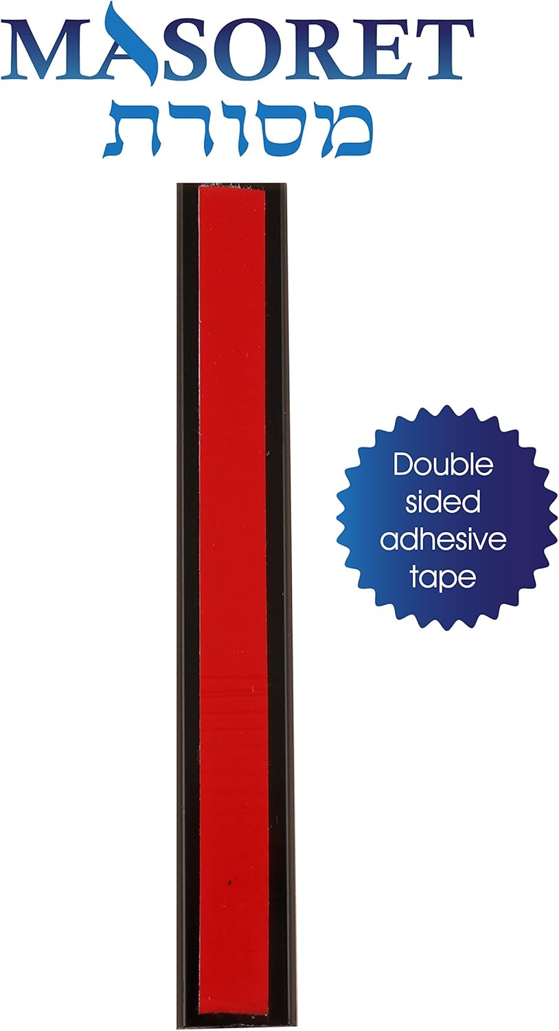 3-Piece Aluminum Door Mezuzah Cases with Hebrew Scroll Holder