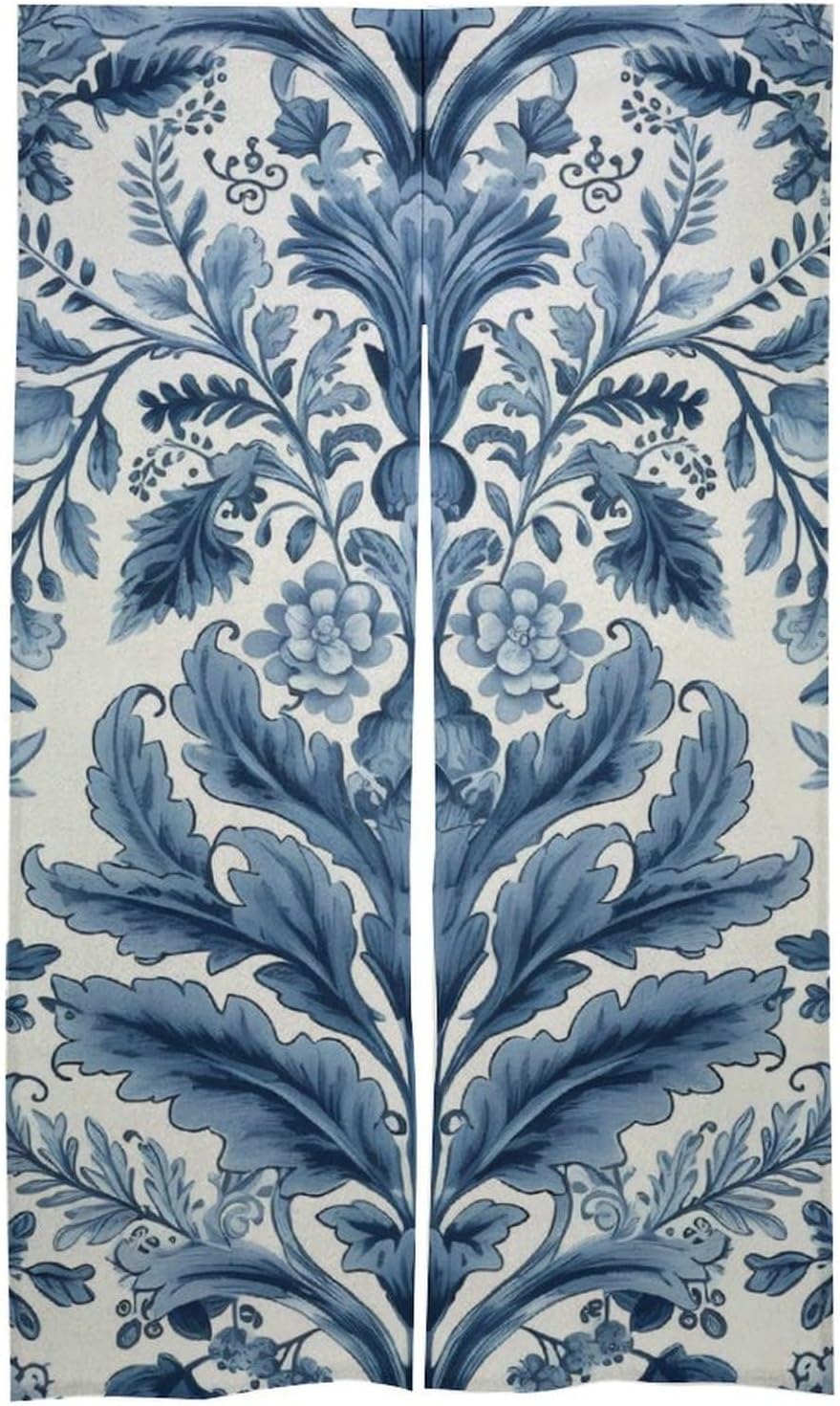 Japanese Noren Blue Pattern Door Curtain 34x57
