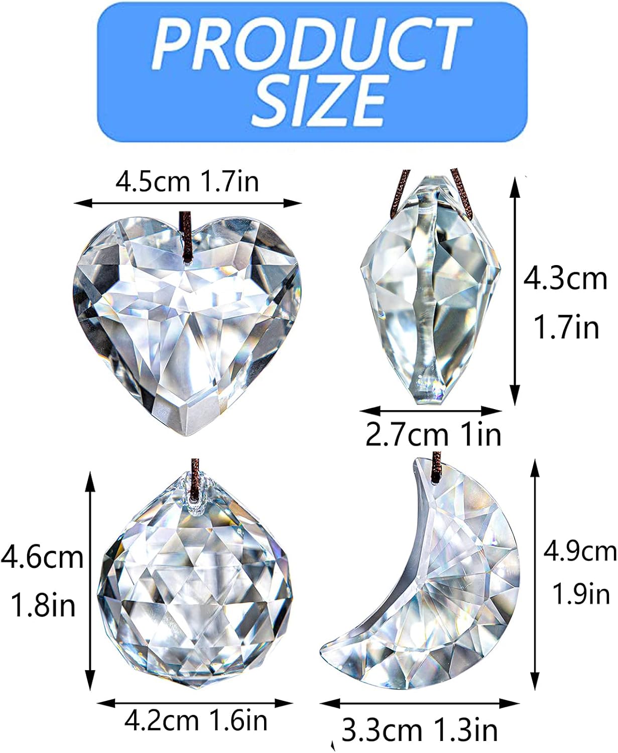 HD Hyaline Dora 9 Inch Crystal Ornament Display Stand