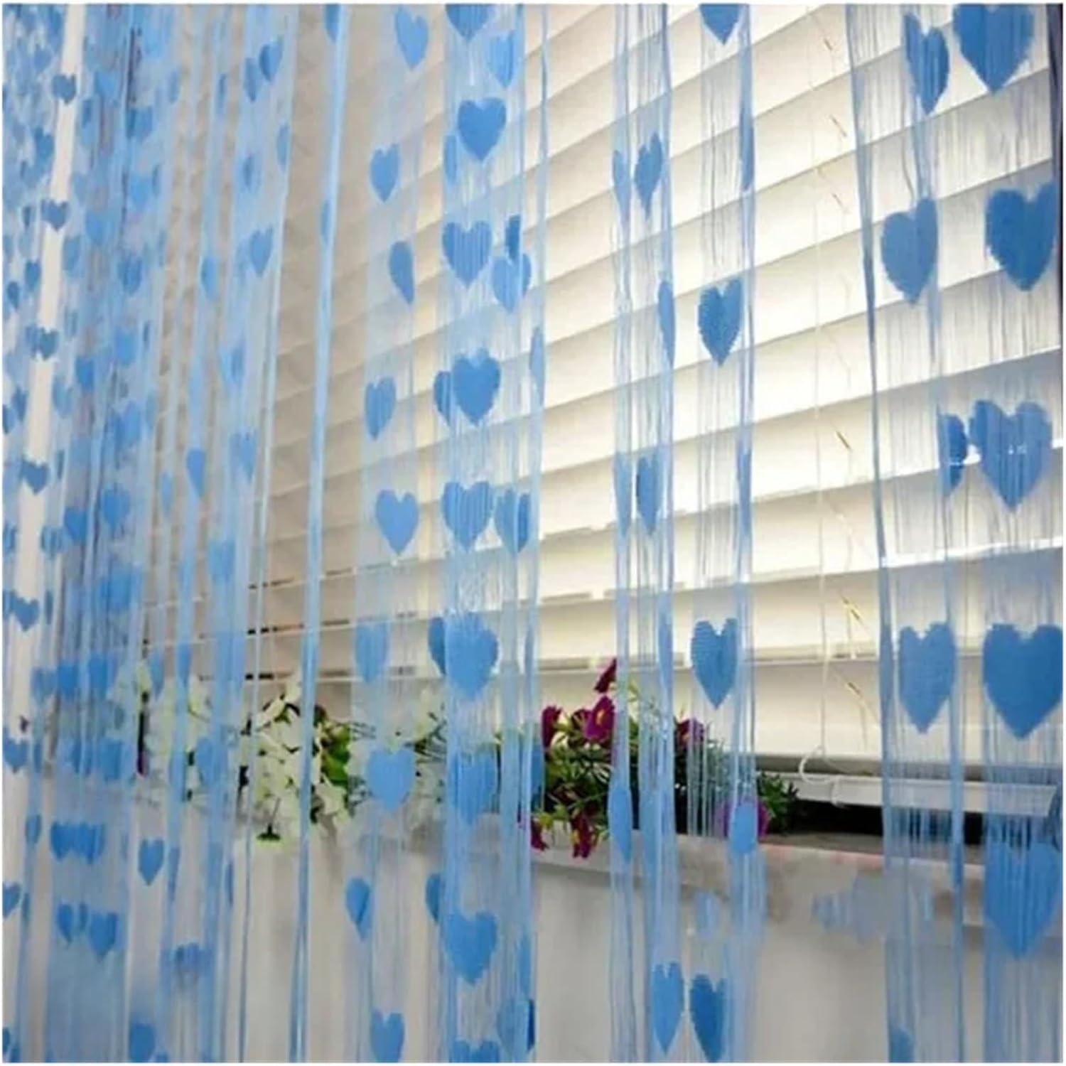 Colorful Romantic Love Pattern String Curtain 100CM200CM