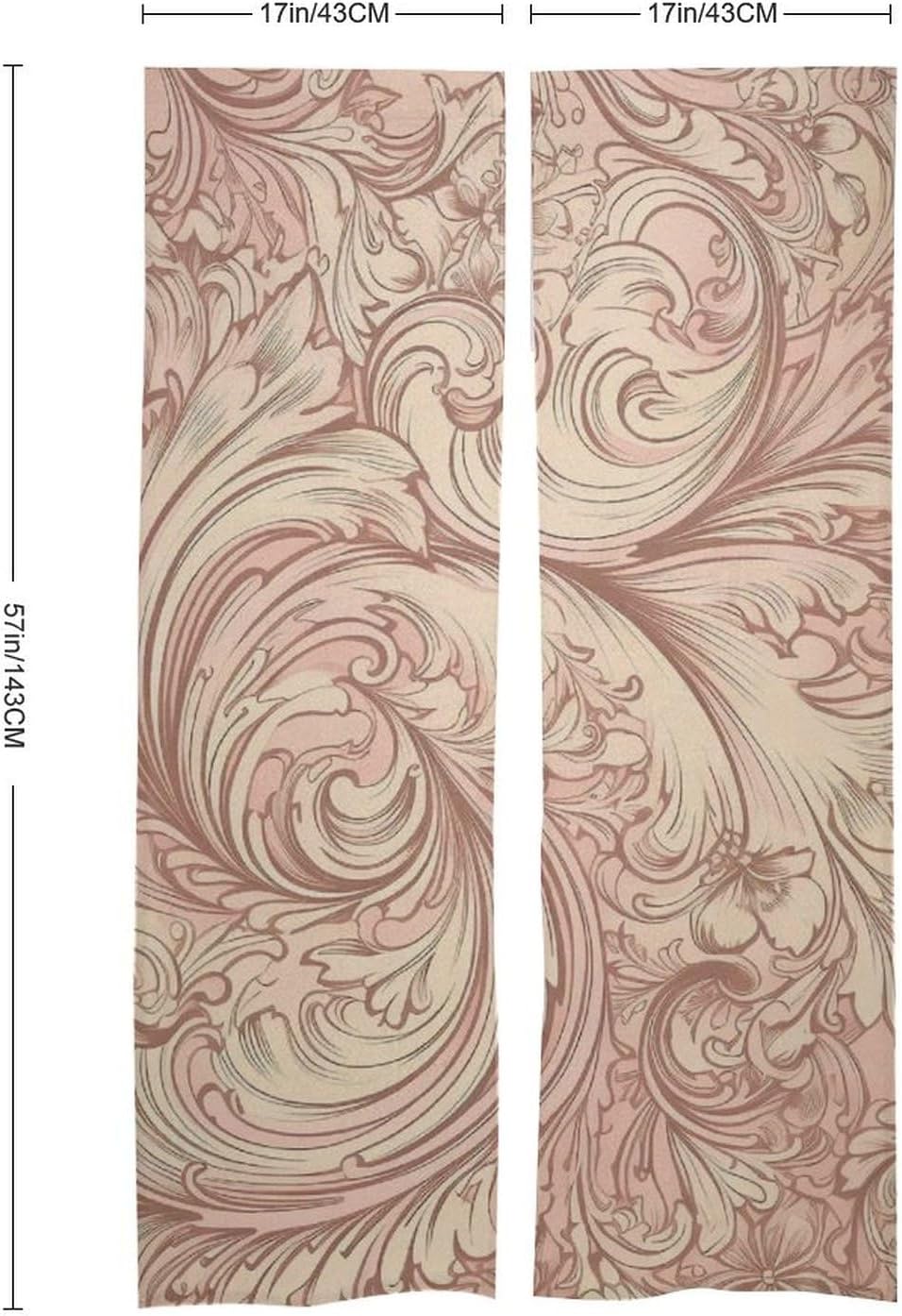 Swirl Style Japanese Noren Door Curtain 34x57 Inches