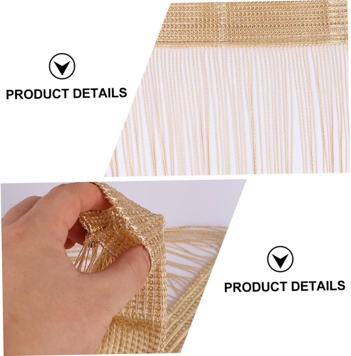 PRETYZOOM Dense Monochrome Door Curtain for Home Decor