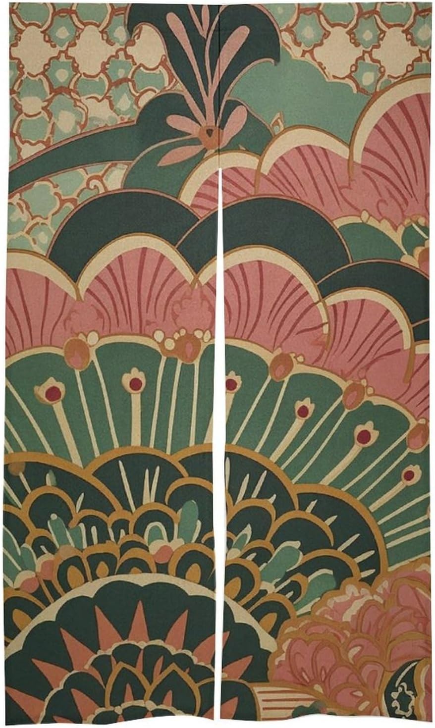 Art Deco Style Door Curtain 34x57 Inches Partition Decor