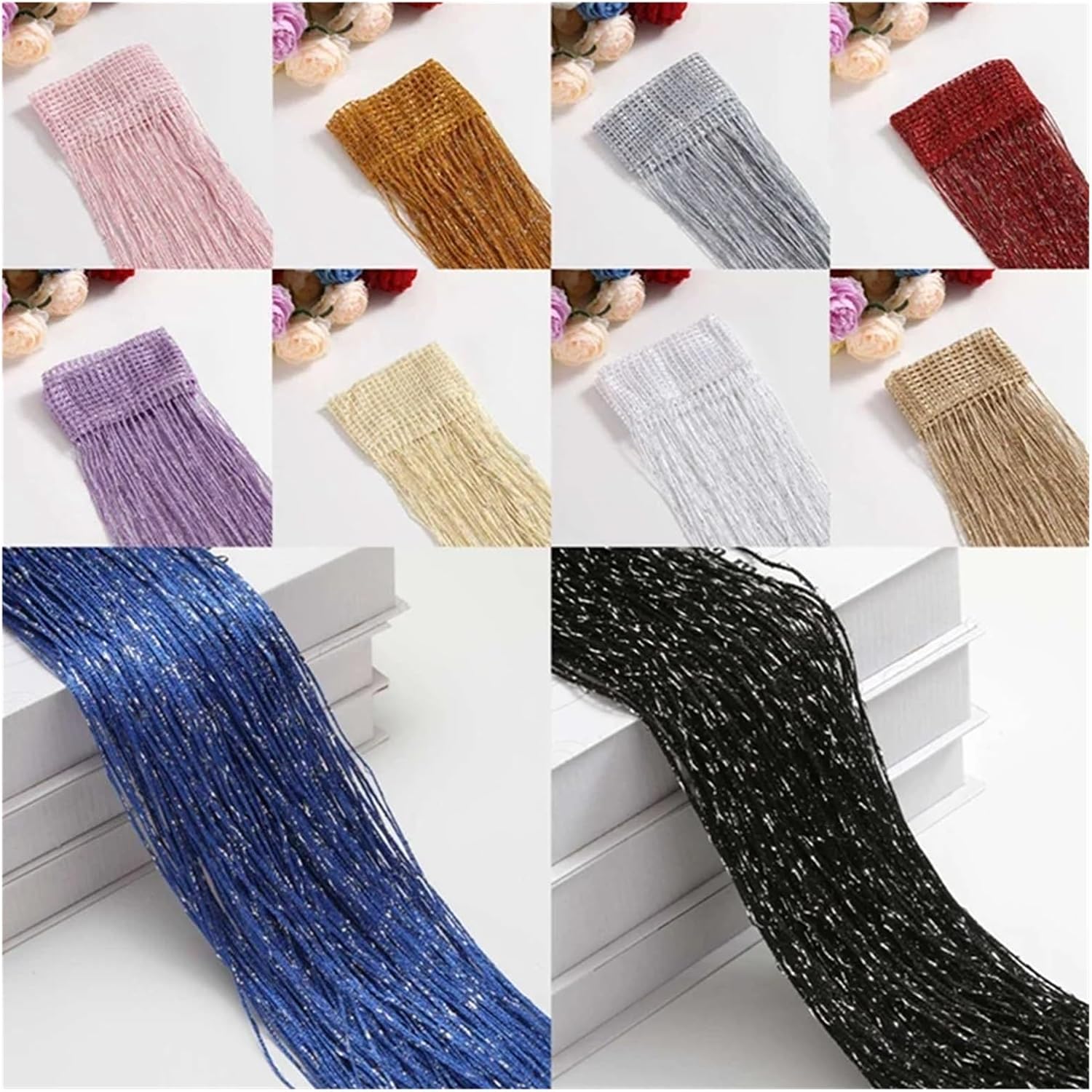 Silver Glitter Curtain 100x200cm for Home Decor