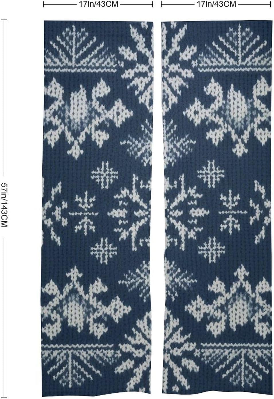 Japanese Noren White Knitted Door Curtain 34x57
