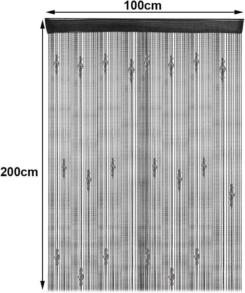 GREENWISH Crystal Beads Curtain Panel for Home Decoration