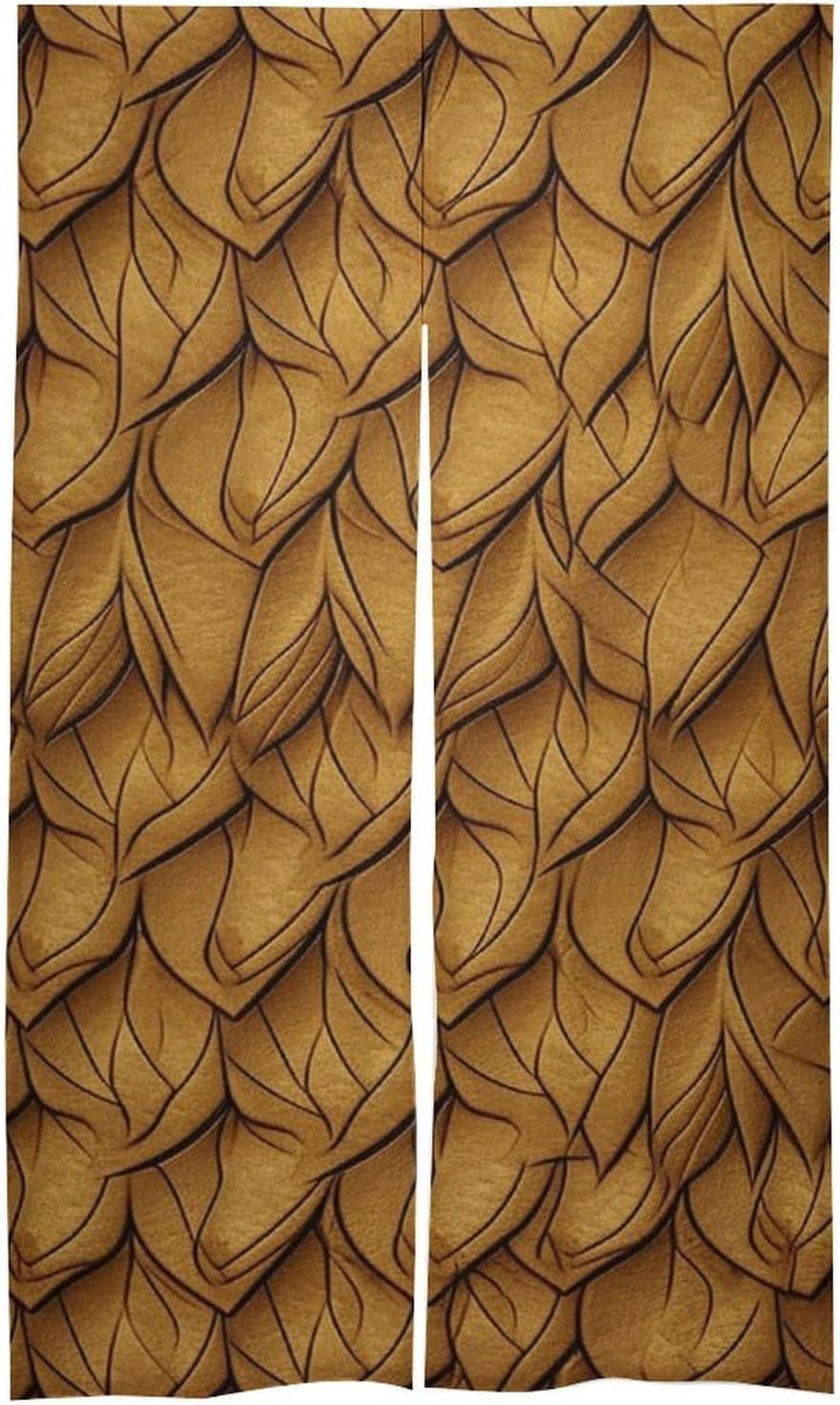 Leather Texture Door Curtain for Split Entryway 34x57 Inches