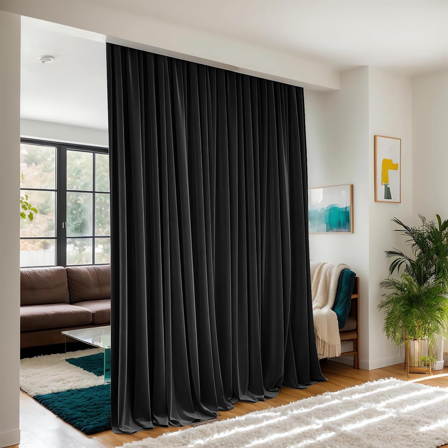Room Divider Curtains for Ceiling Track System - 100 x 84 Panel