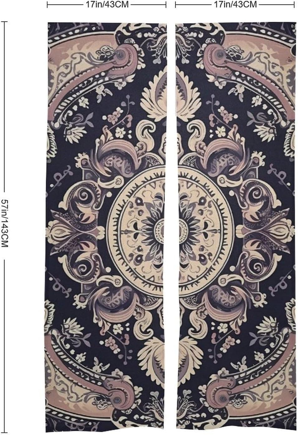 Japanese Noren Tribal Pattern Door Curtain 34x57