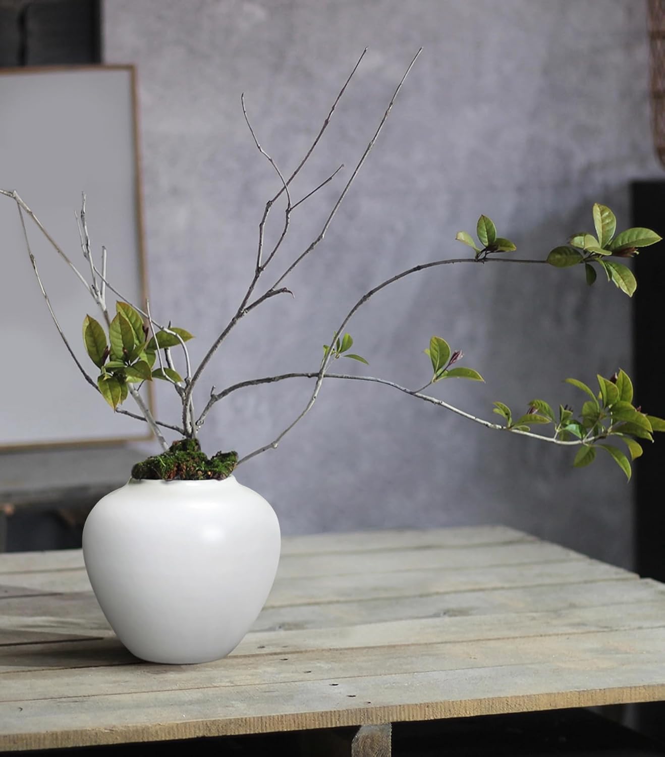 GeLive Handmade Ceramic Vase with Glossy Finish