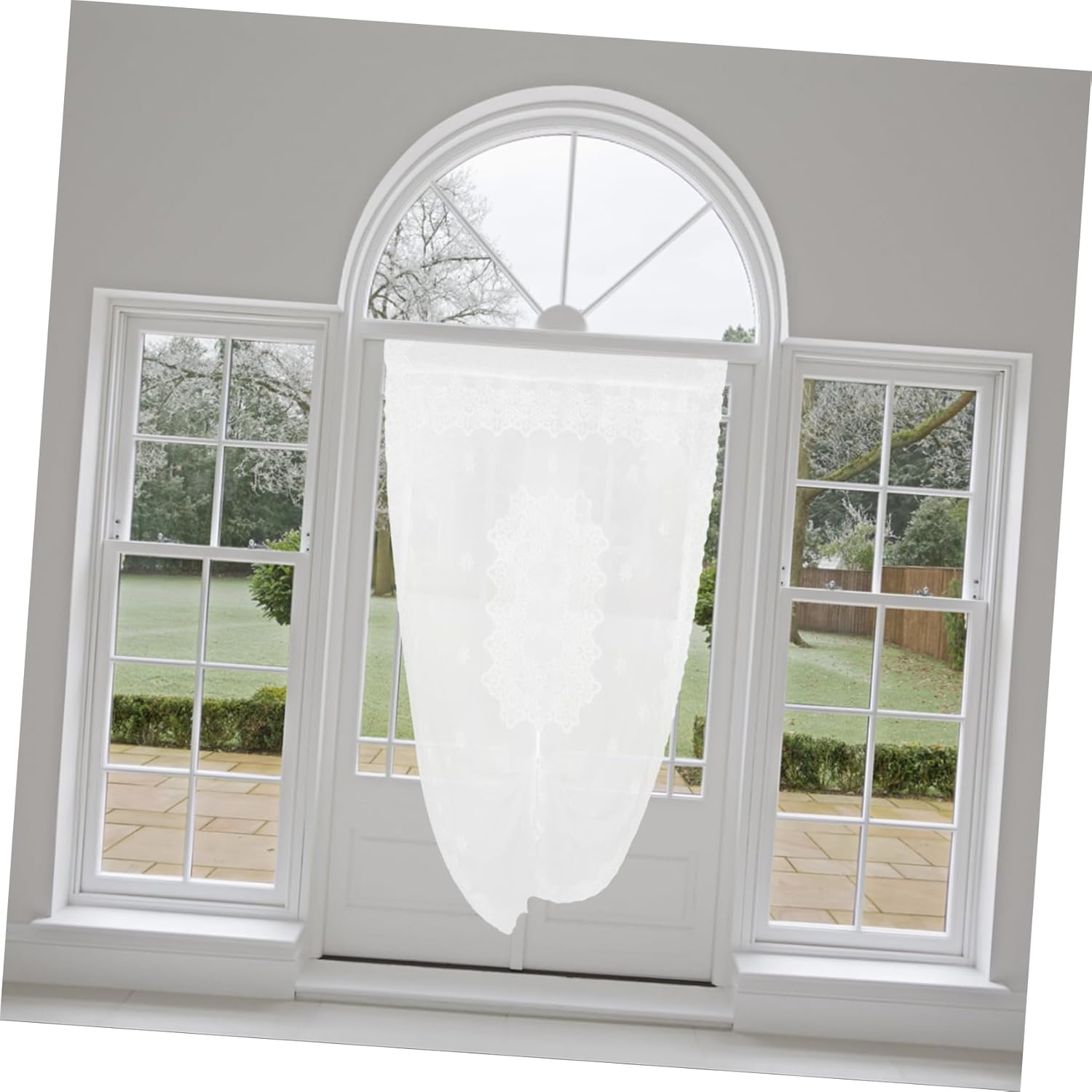 LIFKOME Elegant French Style Door Panel Curtain for Kitchen and Bedroom