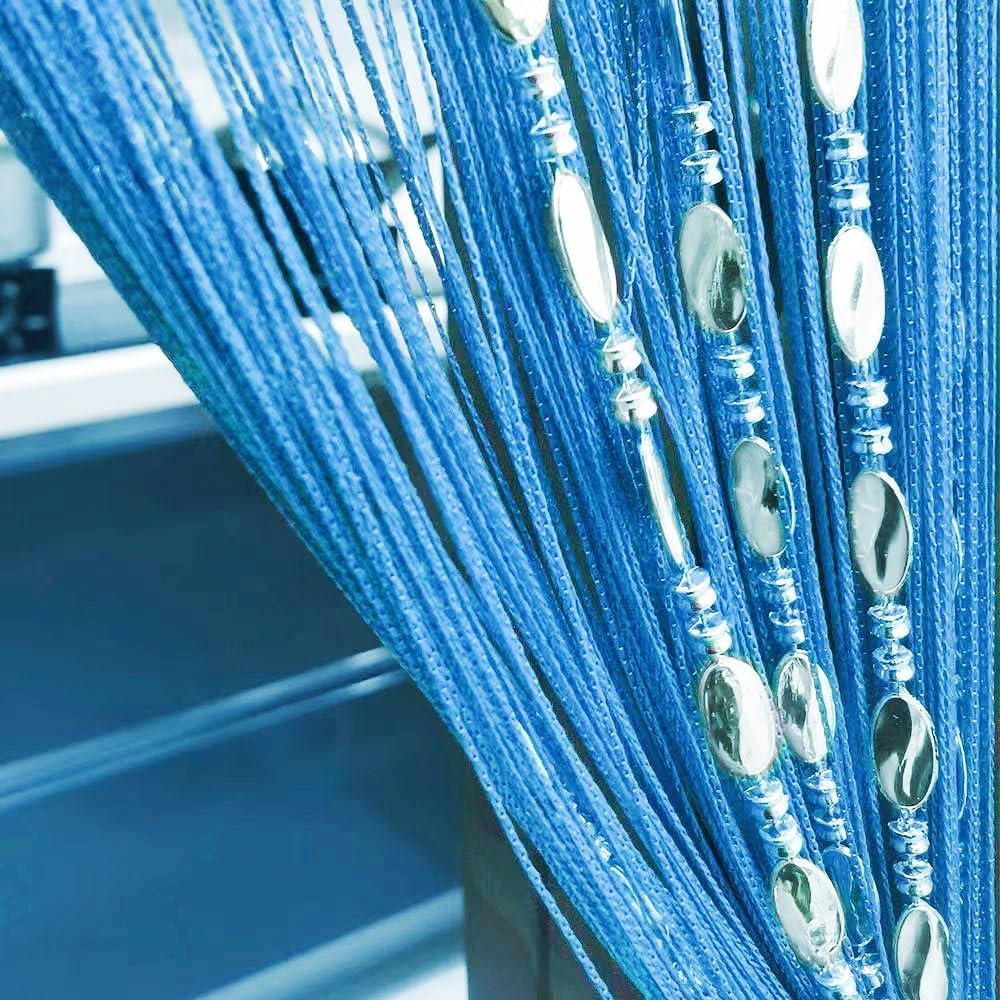 Ave Split Sky Blue 25 Decorative Curtain Panels