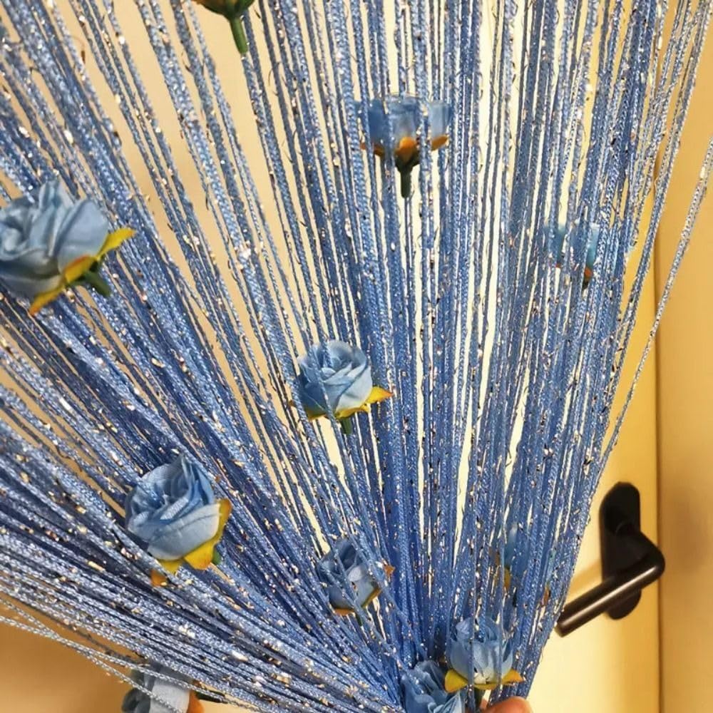 1 Panel Shiny Tassel Curtain for Door Window