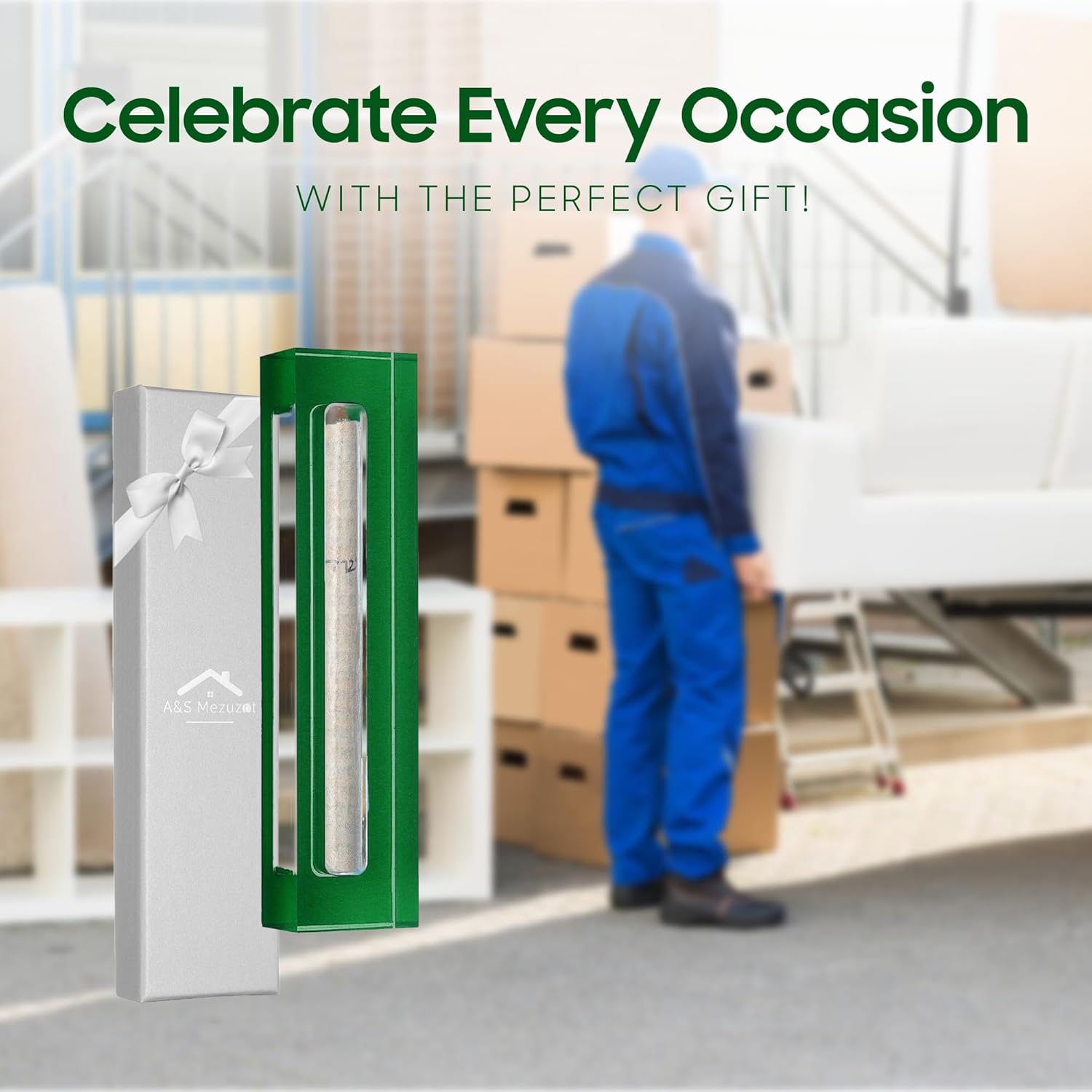 AS Mezuzah Case Acrylic Waterproof Modern Home Decor