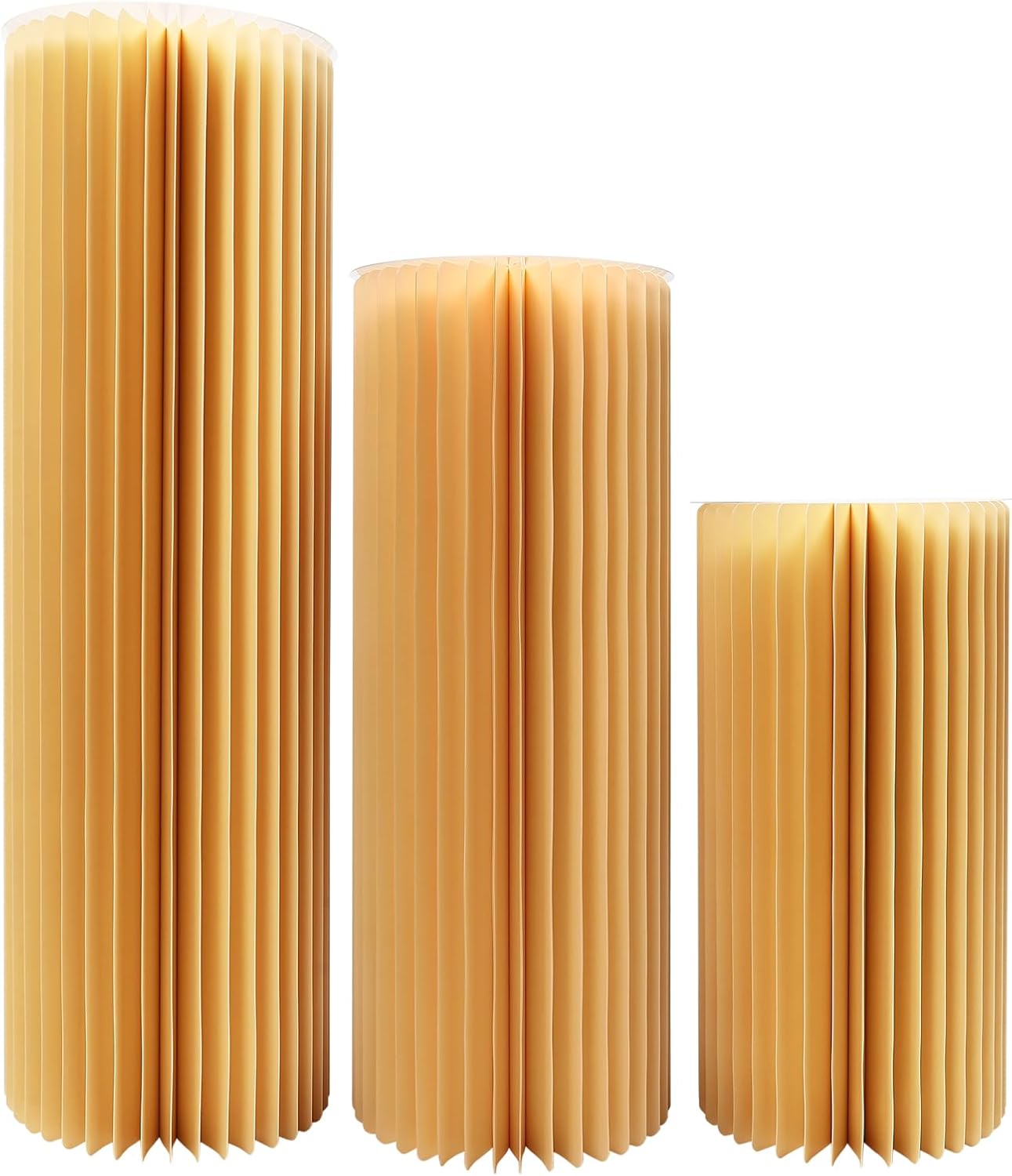 3PCS Cylinder Pedestal Stands for Wedding Displays
