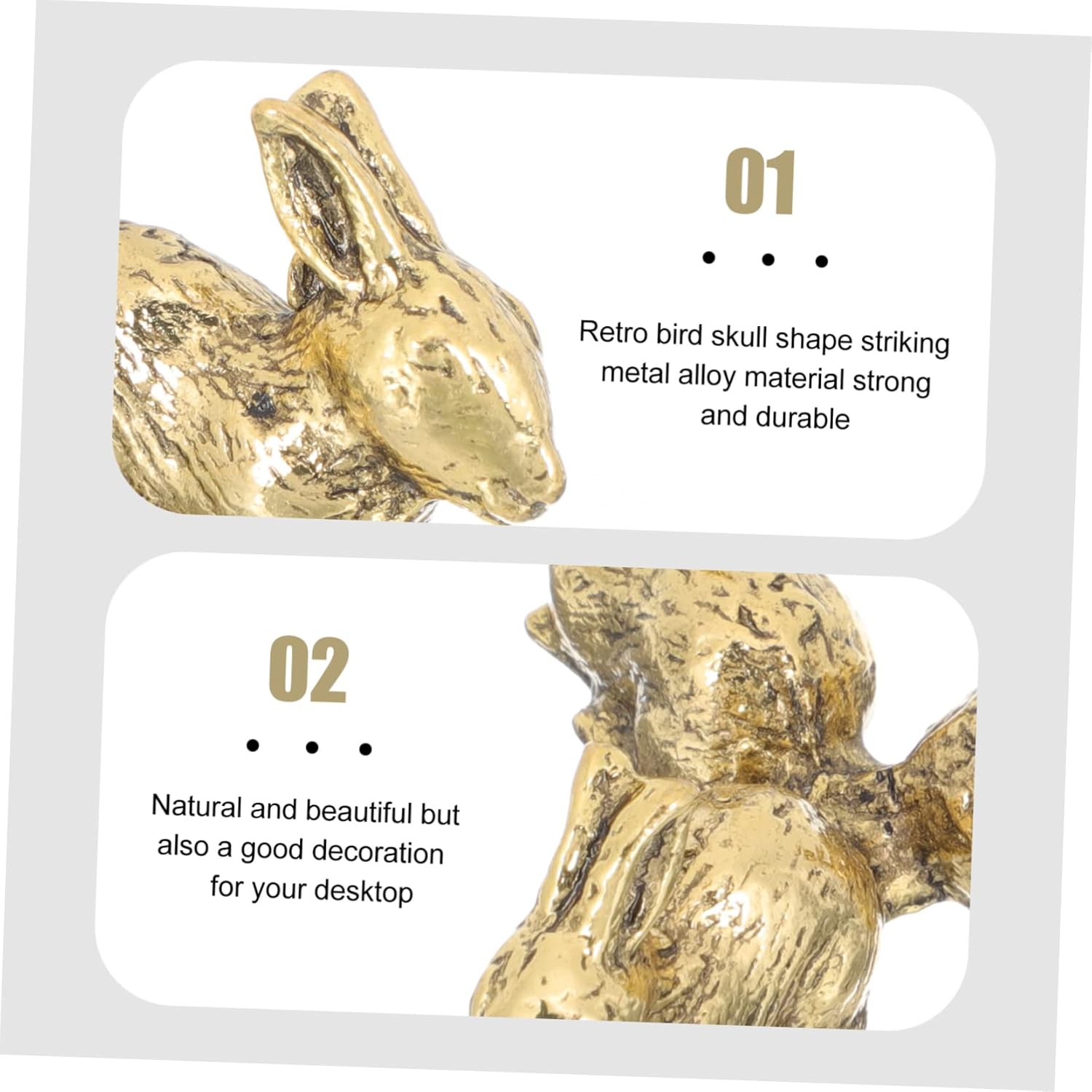 ERINGOGO 50g Rabbit Shaped Crystal Ball Display Base