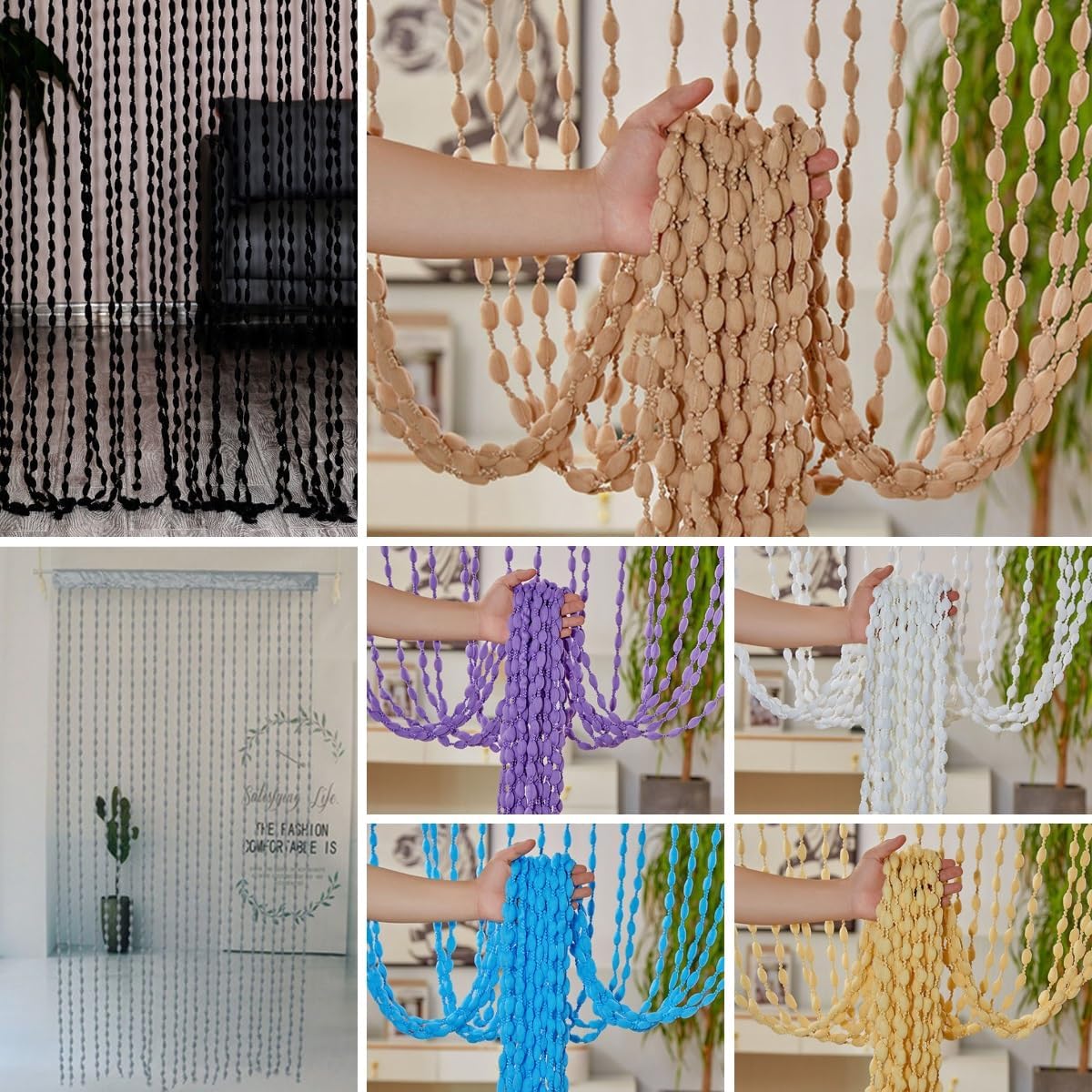 MObyat Beaded Curtain Door String 394x787in