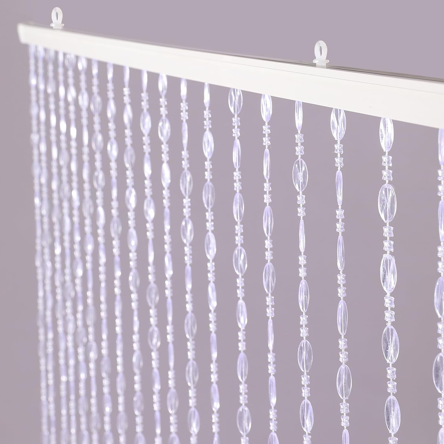 Clear Plastic Beaded Curtains for Doorways and Windows