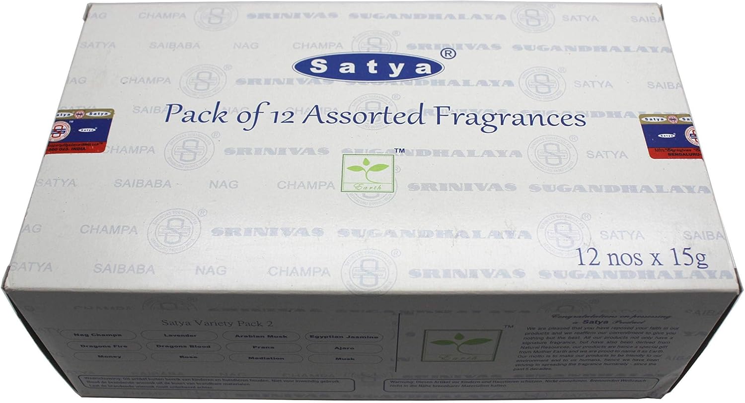Satya Bangalore 12 Piece Incense Variety Pack