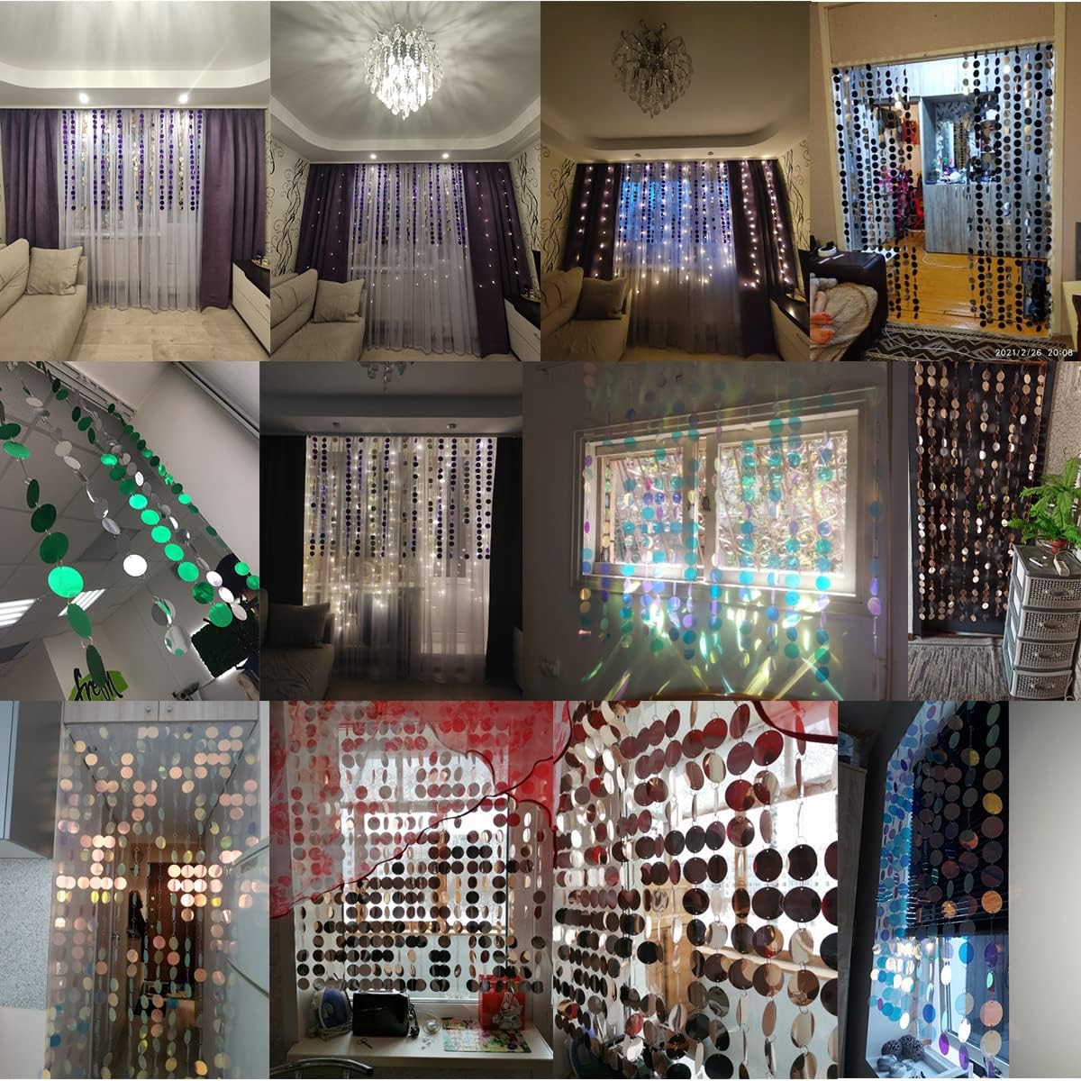 ECYC Ltd Sparkle Sequin Curtain Door String