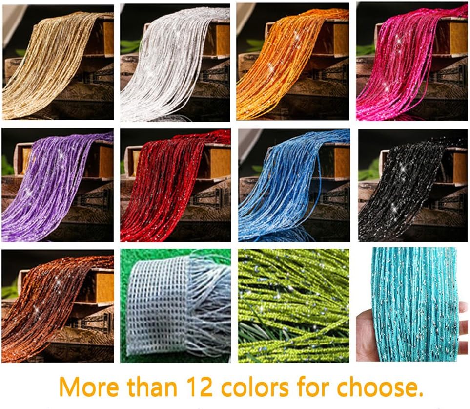 1x2 M Door String Curtain Flat Thread Fringe Panel Room Divider