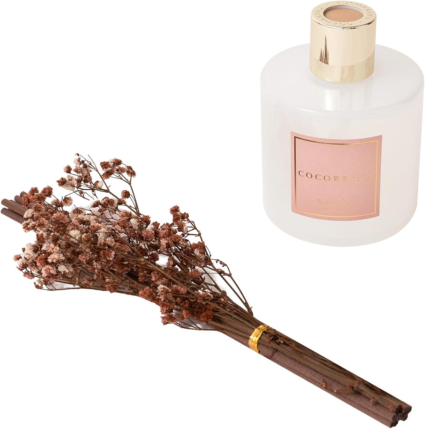 Cocorrna Satin Rose Reed Diffuser Set