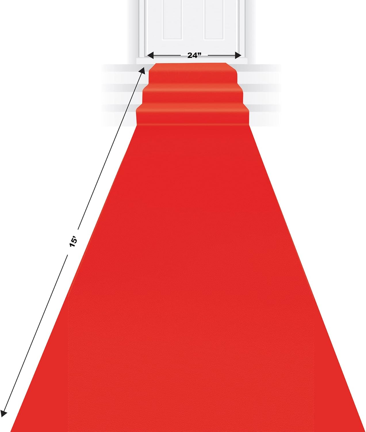 Beistle Red Carpet Runner 24x15