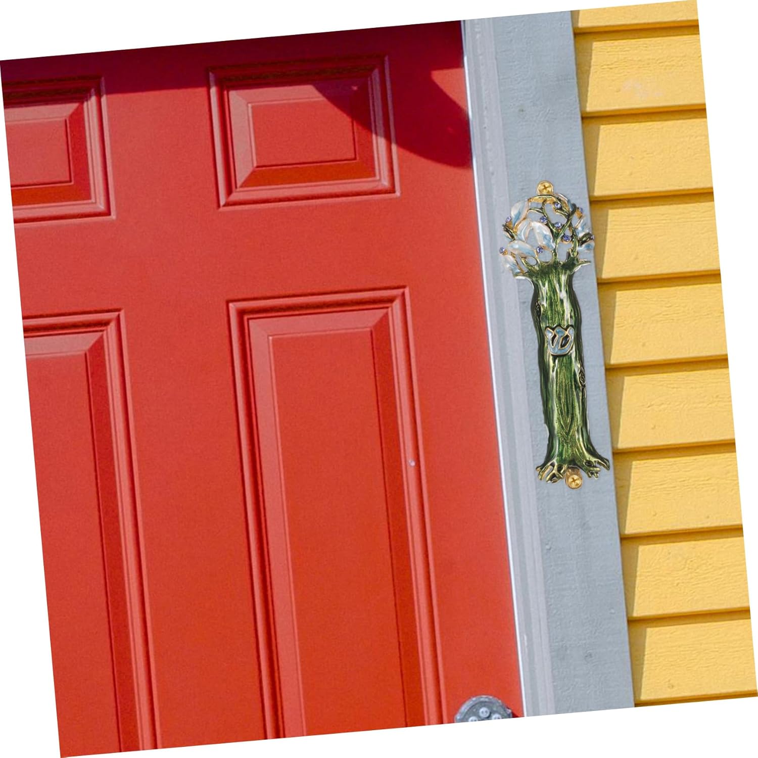 Front Door Mezuzah Metal Decor for Home