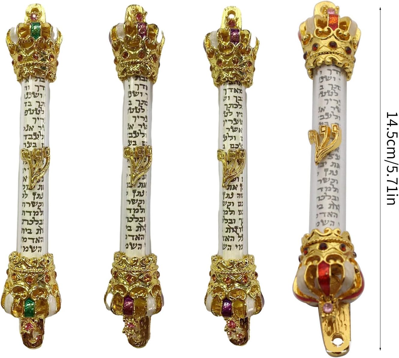 Retro Metal Mezuzah Door Decoration Religious Home Accent