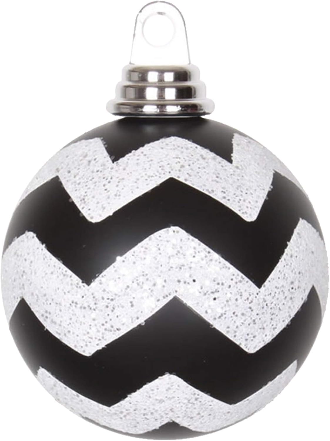 Vickerman 4 Chevron Ball Ornament 4 Pack