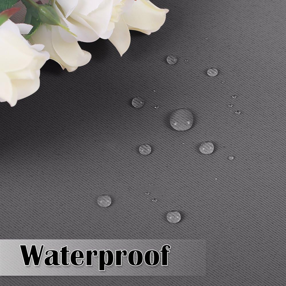 StangH Heavy Duty Waterproof Curtains for Front Porch Sliding Door