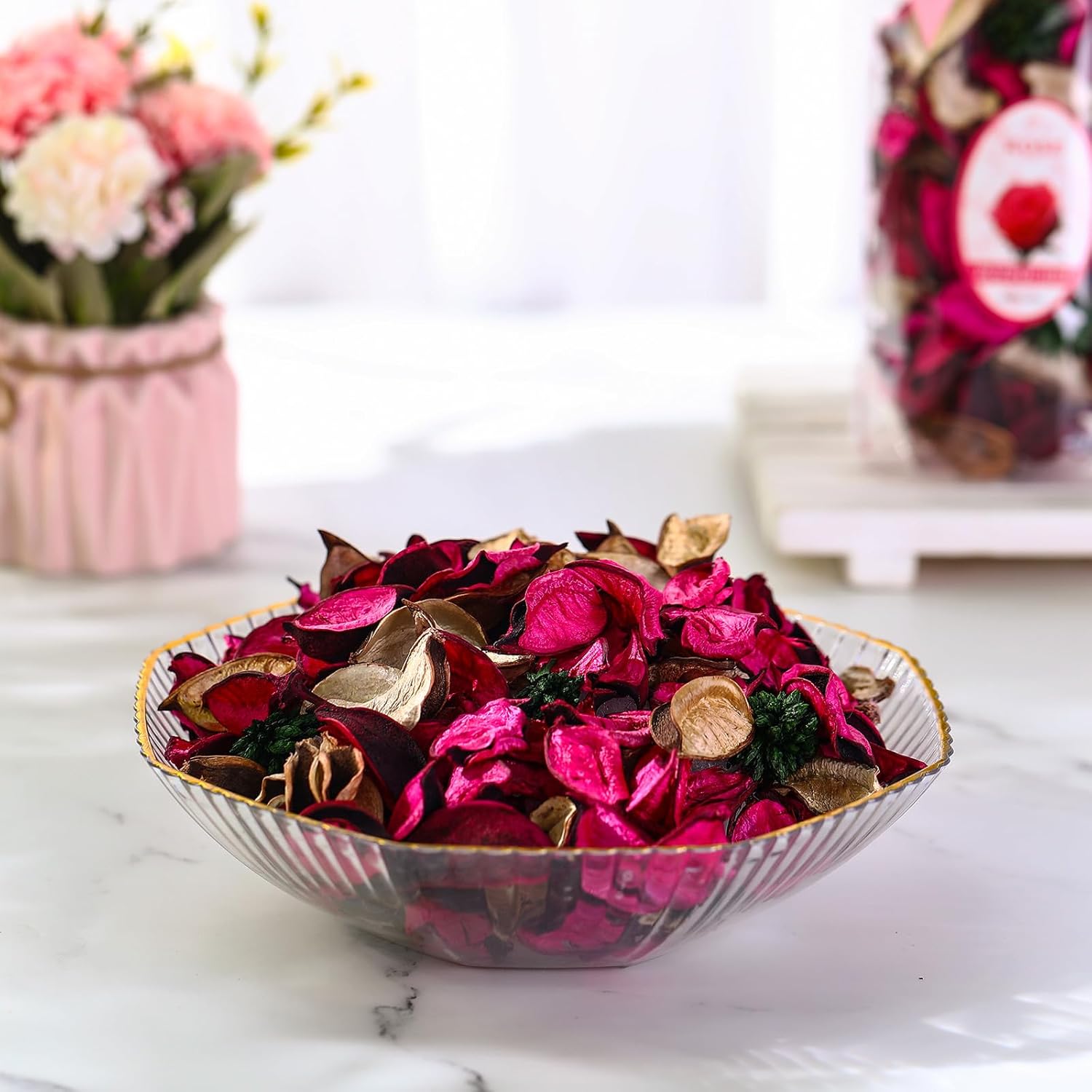 Nuanchu 6 Pcs Rose Red Potpourri Bags Home Fragrance