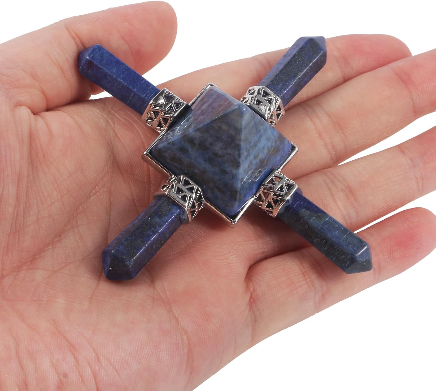 Loveliome Pyramid 4 Chakra Energy Generator with Lapis Lazuli