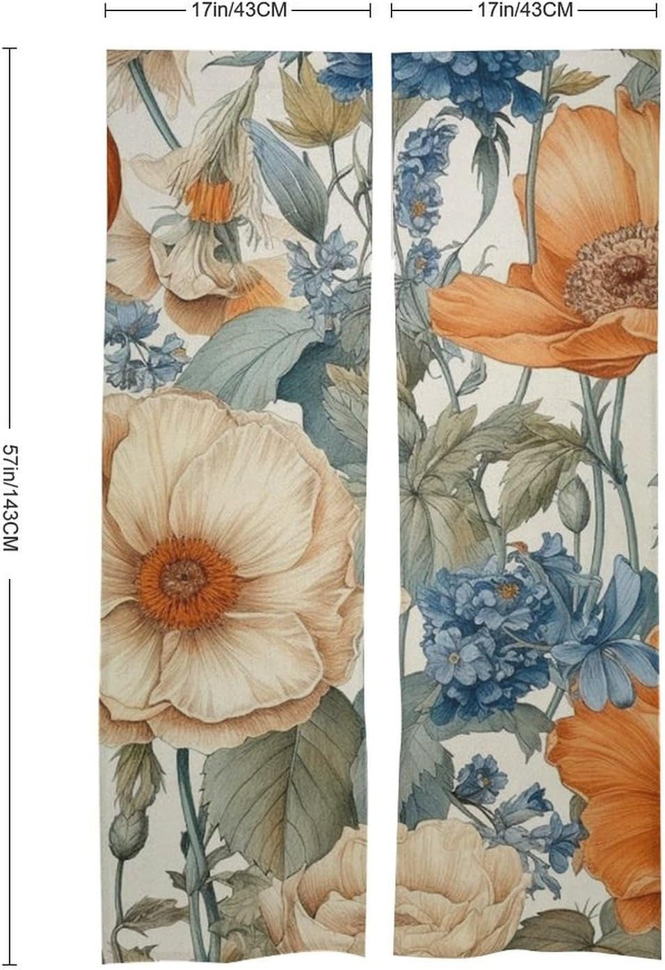 Japanese Noren Door Curtain with Scenic Design