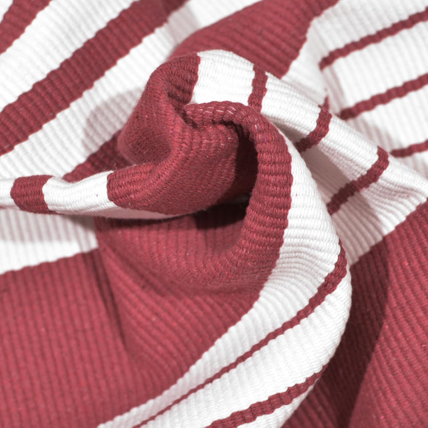 USTIDE Red and White Striped Area Rug 236 x 51 Inches