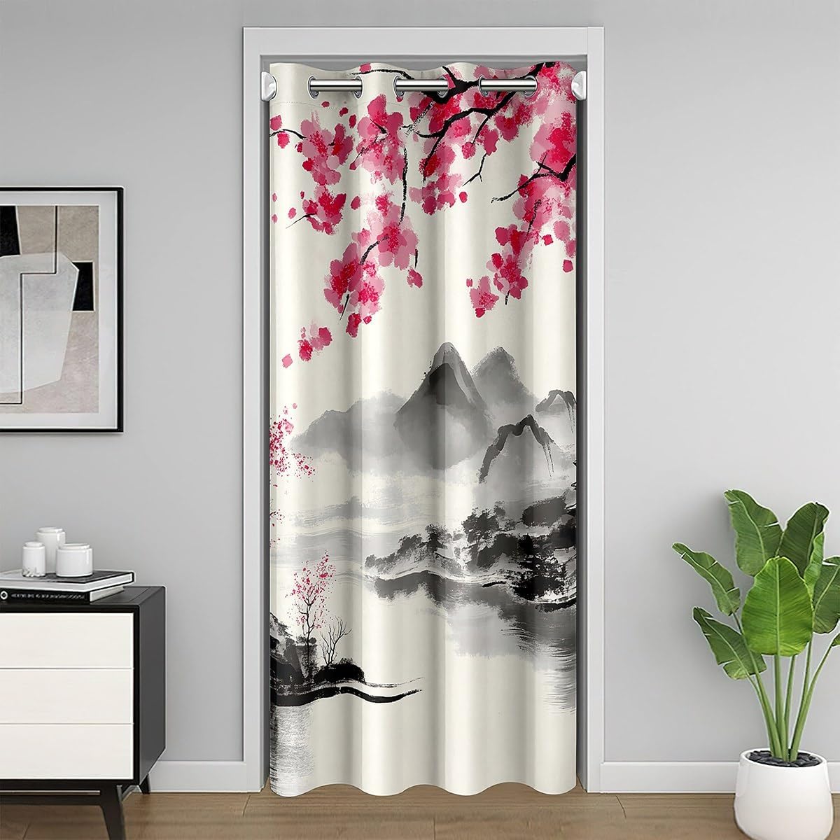 Japanese Style Door Curtain for Privacy and Decor