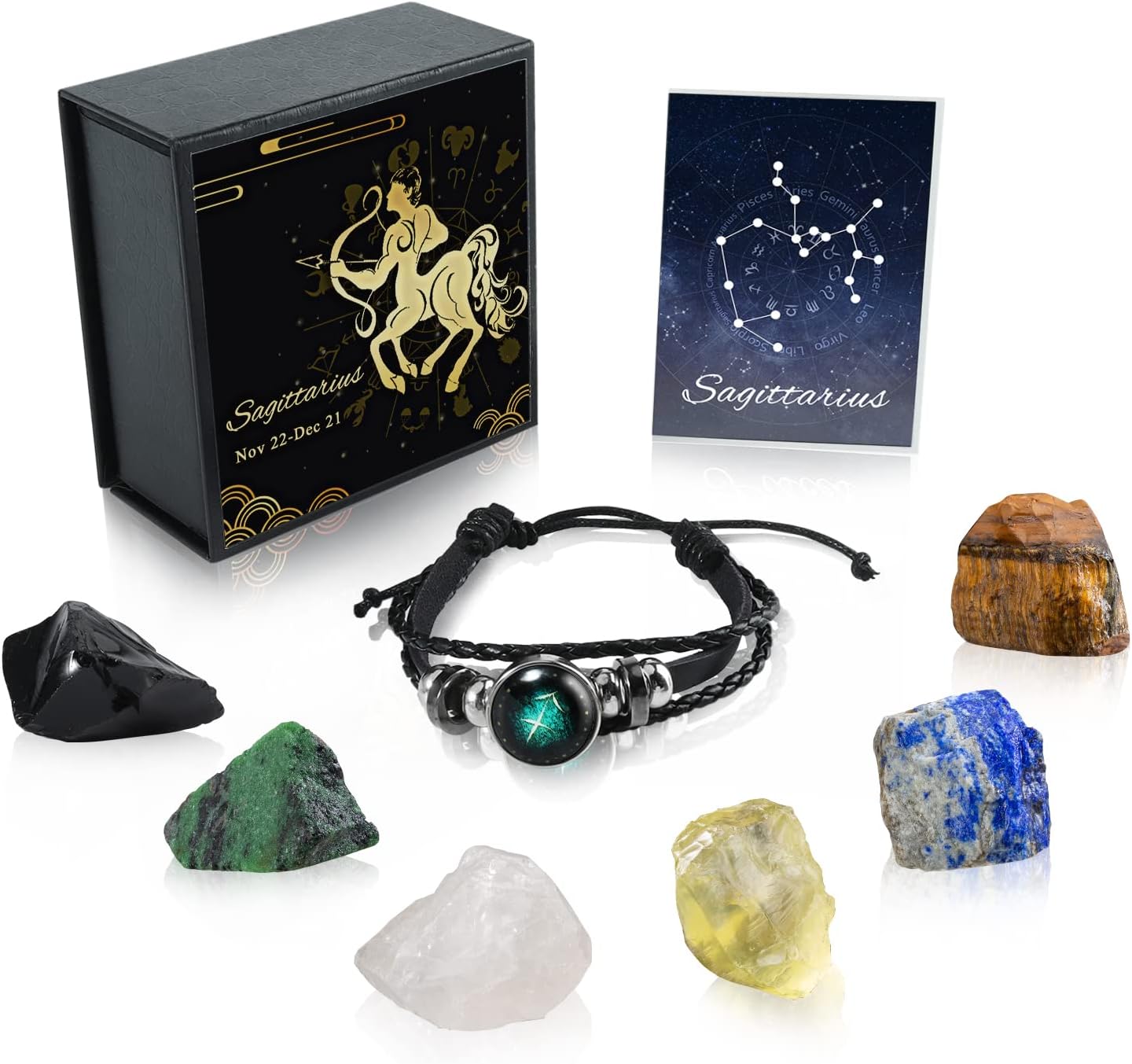Nicetage Sagittarius Crystal Stones Set with Bracelet