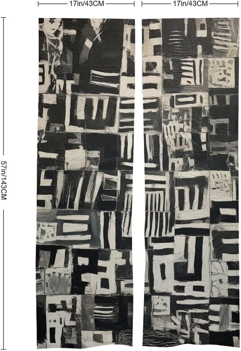 Weird Shape Printed Door Curtain for Split Doorways