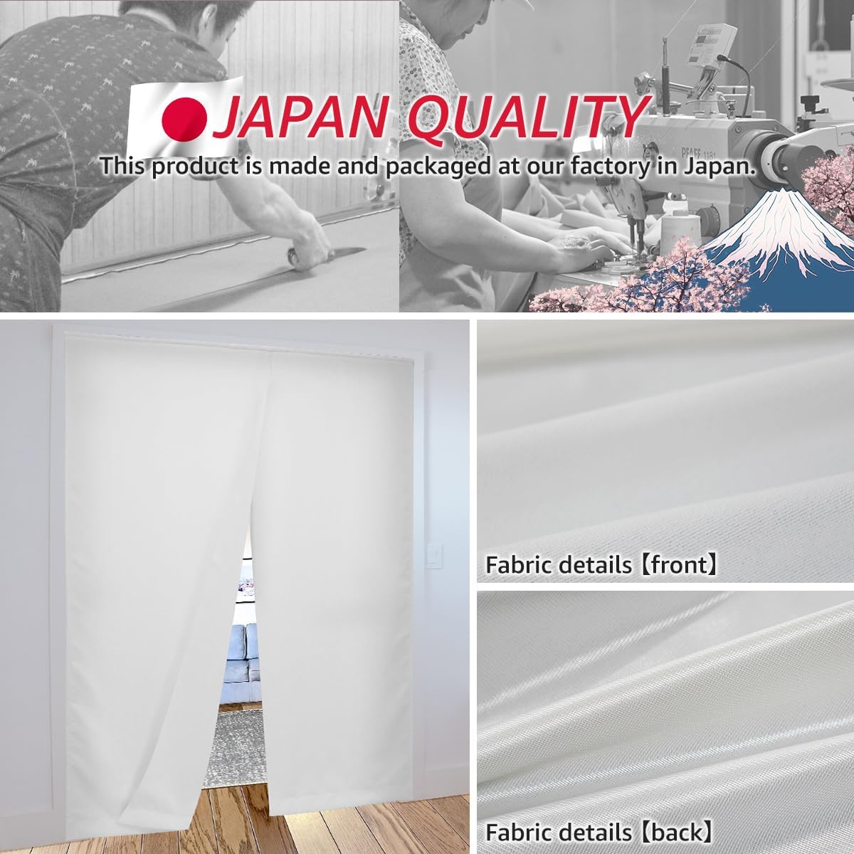 Kurena Curtain Thermal Insulated Panel Door Divider